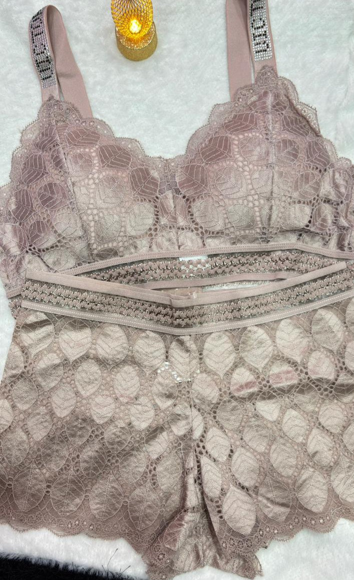 Luxury Net Lace Bra Set