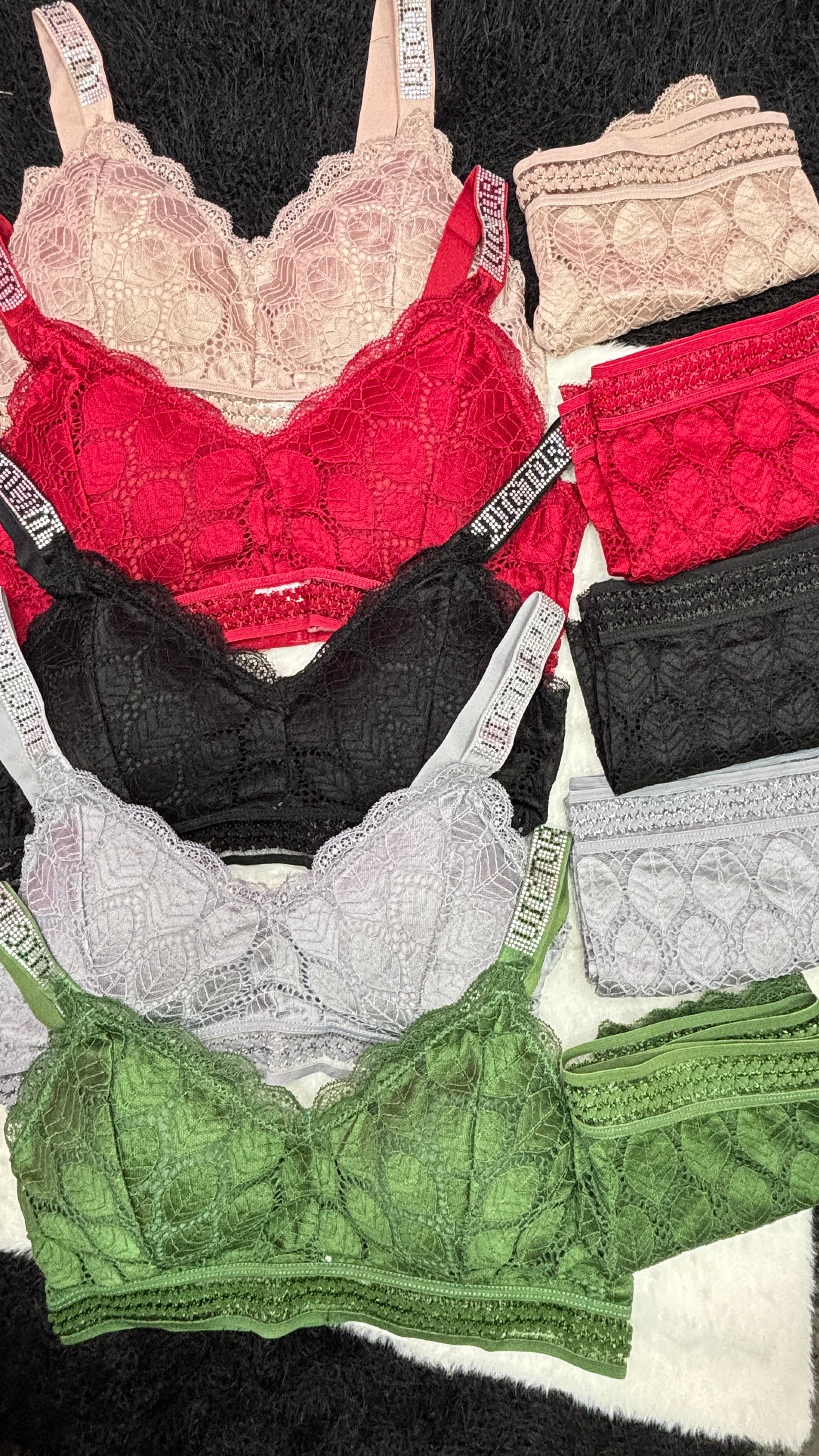Luxury Net Lace Bra Set